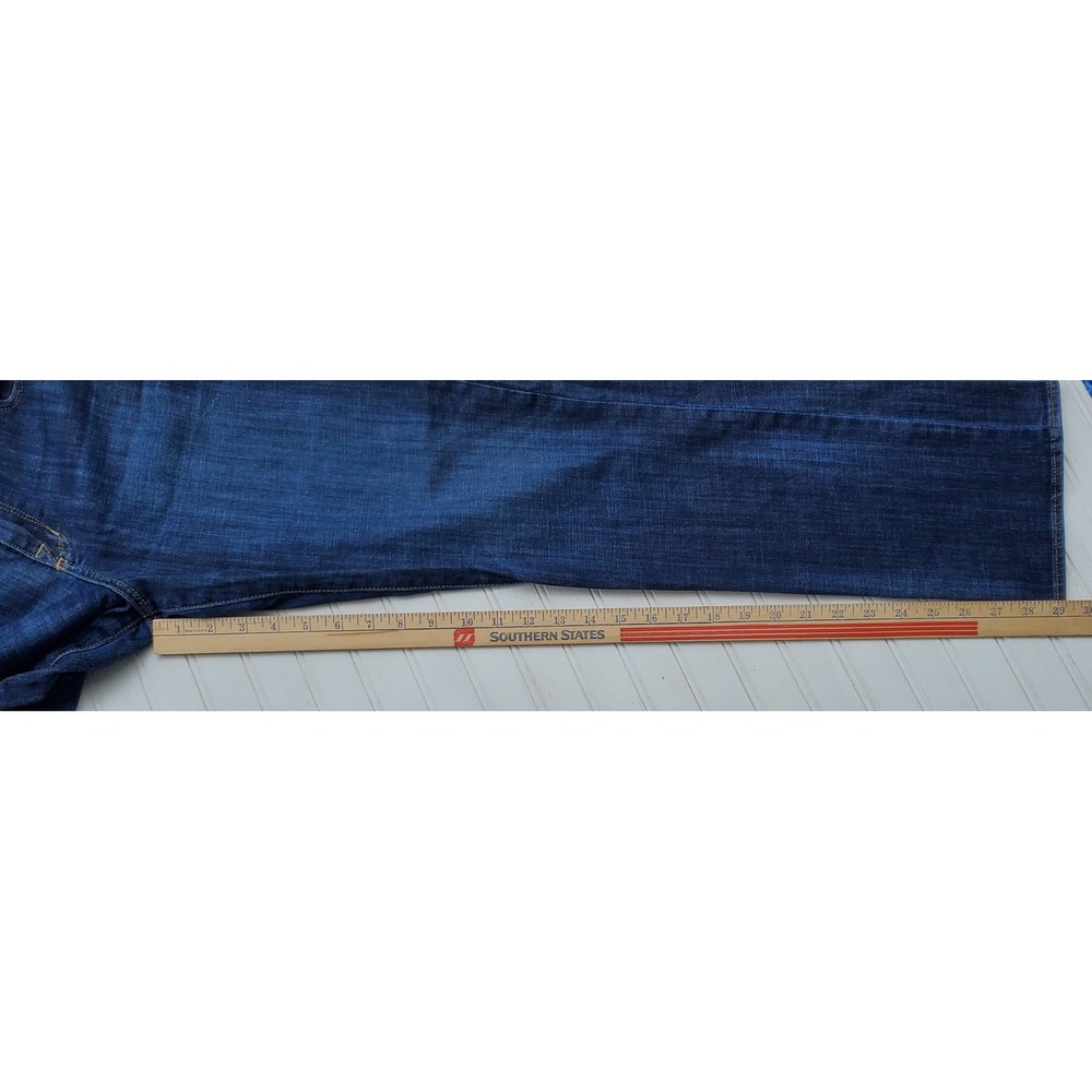 Rock & Republic Sadie Straight Leg Jeans Dark Wash Studded Blue Denim 14M - Picture 4 of 7